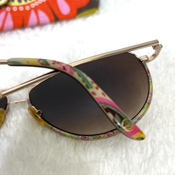 Vera Bradley Barbara Tutti Frutti Floral Aviator Sunglasses and Case Women’s main image 12
